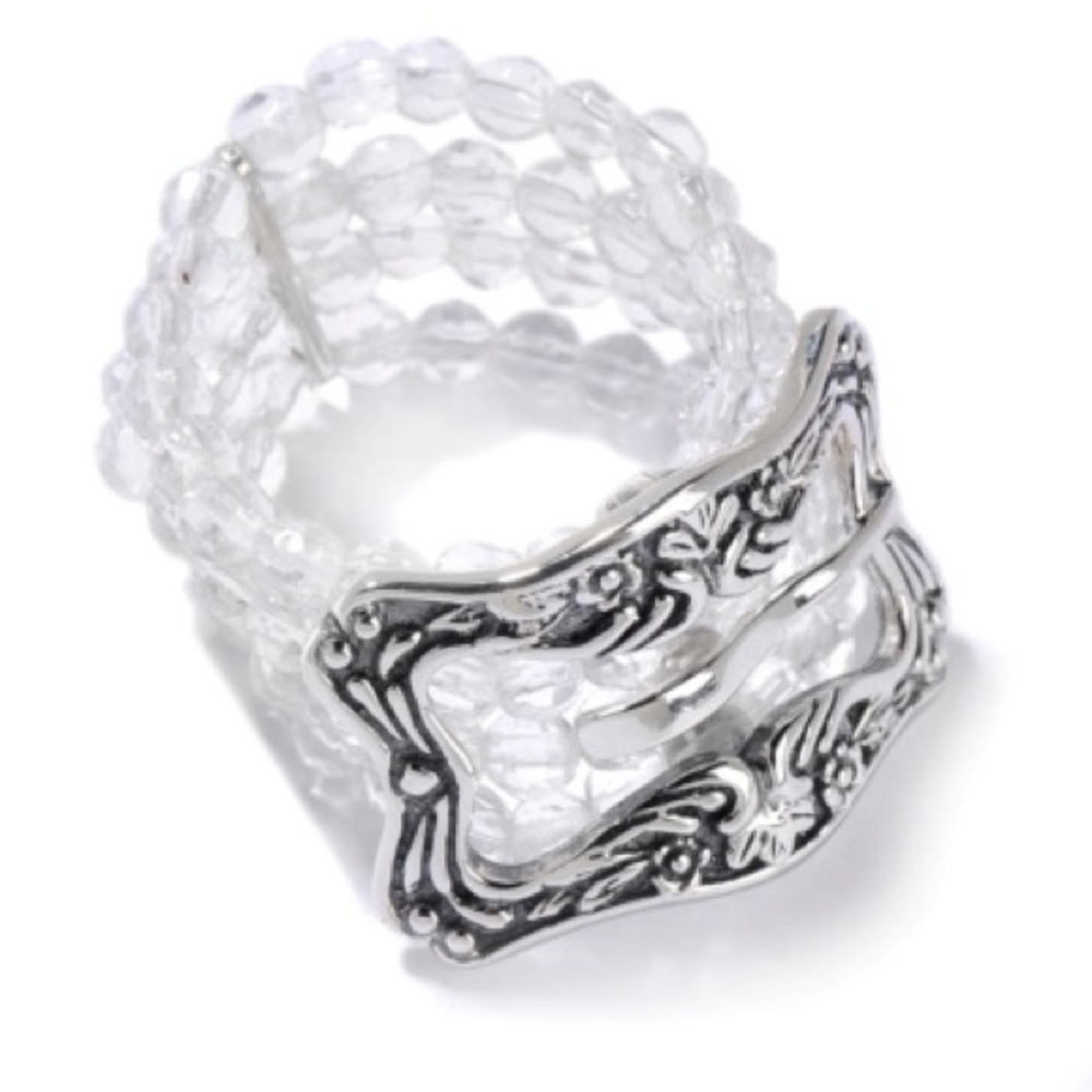 NEW LORI LEAVITT STERLING 925 BELT BUCKLE RING SZ 10-14